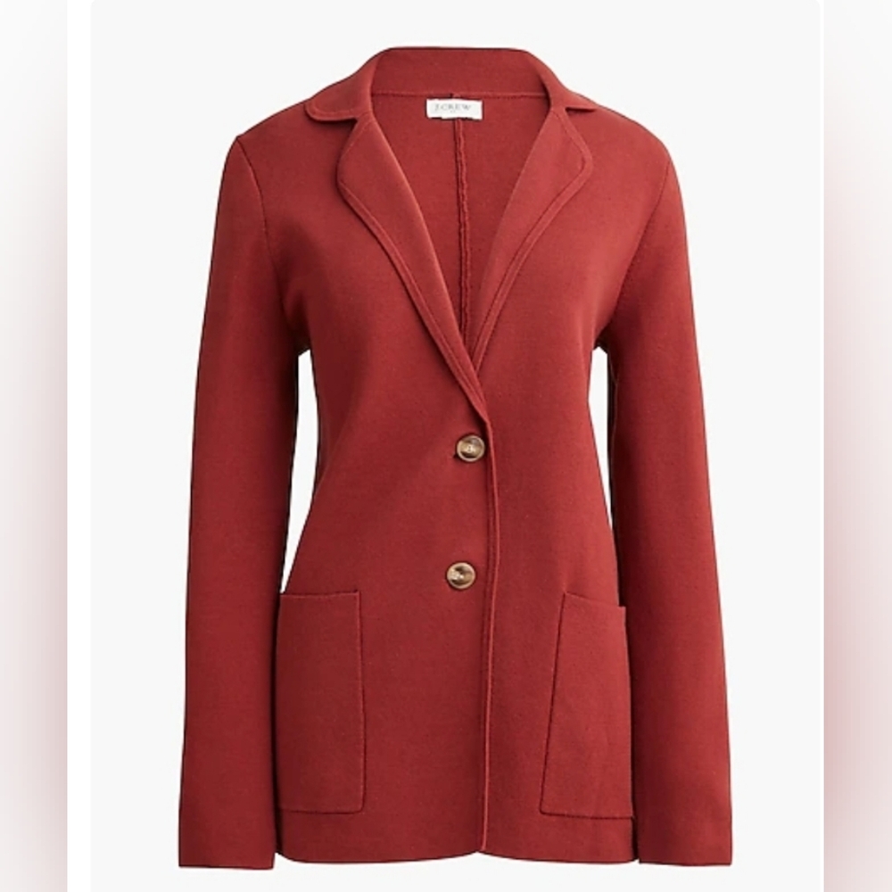 J Crew Two Button Sweater Blazer